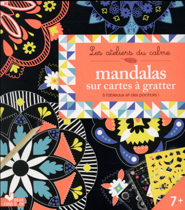 Emprunter Mandalas sur cartes à gratter. 6 tableaux et des pochoirs ! livre