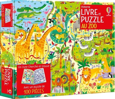 Emprunter AU ZOO - COFFRET LIVRE ET PUZZLE (100 PIECES) - DES 5 ANS livre