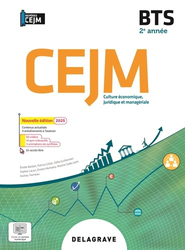 Emprunter Culture économique, juridique et managériale (CEJM) BTS 2e année. Pochette élève, Edition 2025 livre