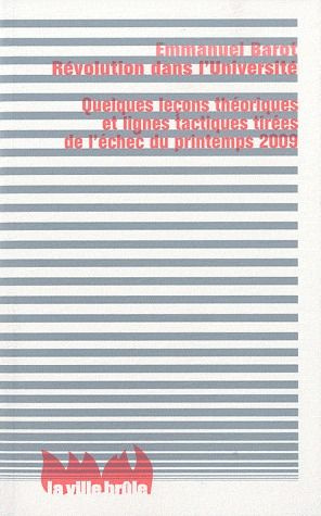 Emprunter Révolution dans l'Université. Quelques leçons théoriques et lignes tactiques tirées de l'echec du pr livre
