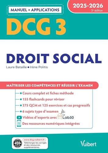 Emprunter Droit social DCG 3. Edition 2025-2026 livre