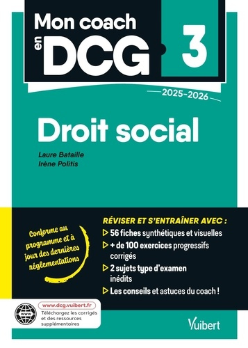 Emprunter Mon coach en DCG 3 droit social. Edition 2025-2026 livre