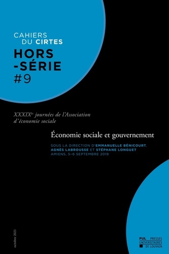 Emprunter Economie sociale et gouvernement. xxxixes journees de l'association d'economie sociale : hors-serie. livre