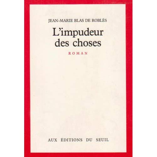 Emprunter L'Impudeur des choses livre