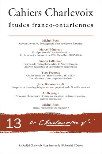 Emprunter Cahiers Charlevoix 13. Études franco-ontariennes livre
