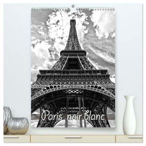 Emprunter Paris noir blanc (Calendrier mural 2026 DIN A2 horizontal) calendrier de bureau. La capitale Paris livre