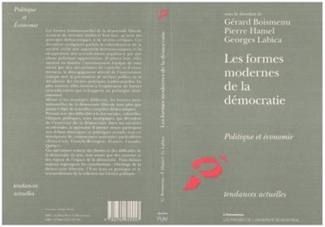 Emprunter LES FORMES MODERNES DE LA DEMOCRATIE POLITIQUE ET ECONOMIQUE livre