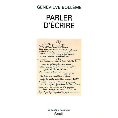 Emprunter Parler d'écrire livre