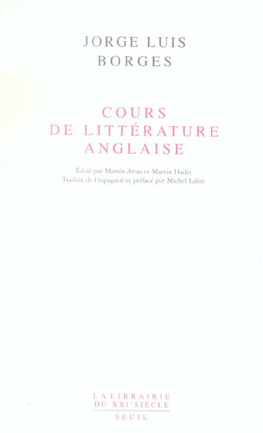 Emprunter Cours de littérature anglaise livre