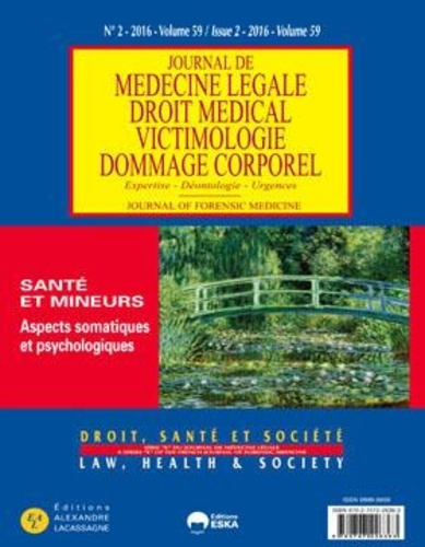 Emprunter Journal de médecine légale Volume 59 N° 2/2016 livre