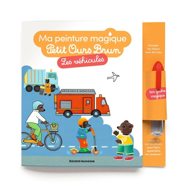 Emprunter Les véhicules. Avec 1 feutre magique livre