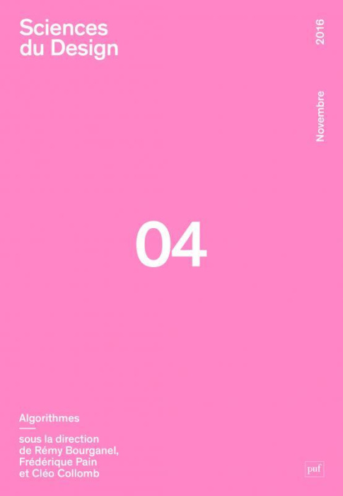 Emprunter Sciences du design N° 4, novembre 2016 : Algorithmes livre