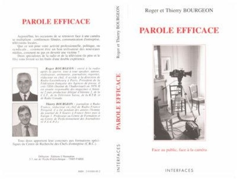 Emprunter Parole efficace. Face au public, face à la caméra livre