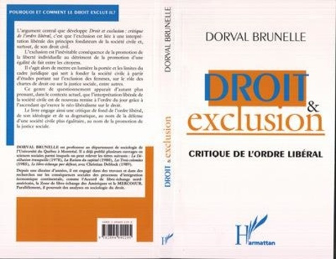 Emprunter DROIT ET EXCLUSION CRITIQUE DE L'ORDRE LIBERAL livre