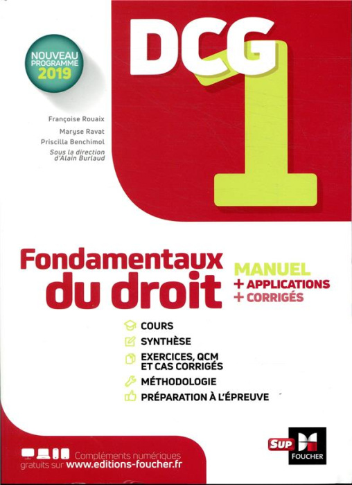 Emprunter Fondamentaux du droit DCG 1 livre