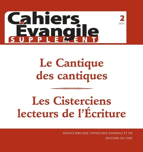 Emprunter Cahier évangile Supplément 2 - Le Cantique des cantiques, Les cisterciens lecteurs de l'Ecriture. 20 livre