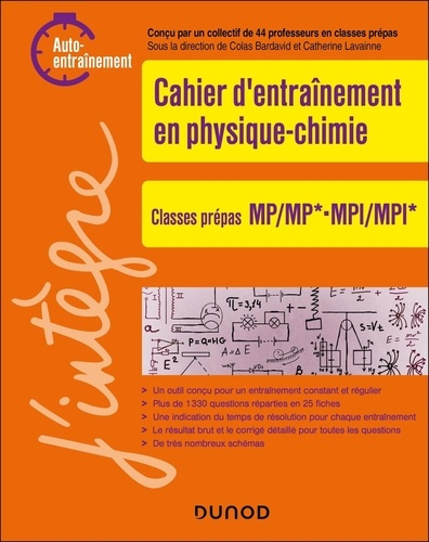 Emprunter Cahier d'entraînement en physique-chimie. Classes prépas MP/MP* - MPI/MPI* livre