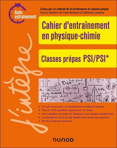 Emprunter Cahier d'entraînement en physique-chimie. Classes prépas PSI/PSI* - Auto-entraînement livre