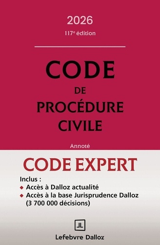 Emprunter Code de procédure civile. Annoté, Edition 2026 livre