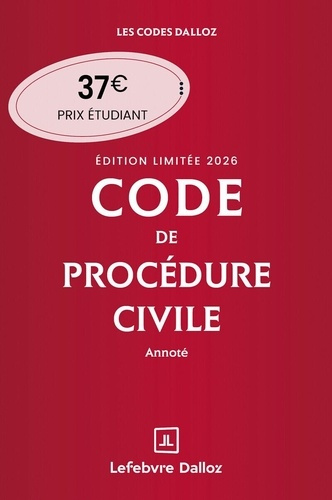 Emprunter Code de procédure civile annoté. Edition limitée, Edition 2026 livre