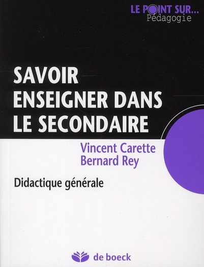 Emprunter Savoir enseigner dans le secondaire. Didactique générale livre