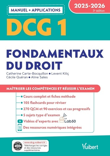 Emprunter Fondamentaux du droit DCG 1. Manuel applications, Edition 2025-2026 livre