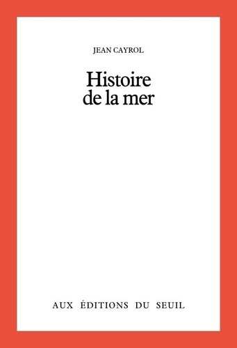 Emprunter HISTOIRE DE LA MER livre