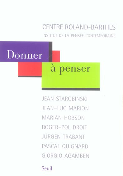 Emprunter Donner à penser livre