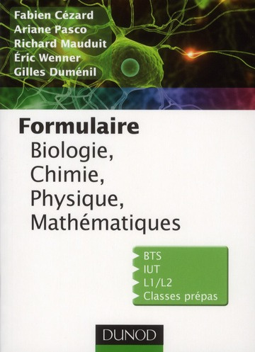 Emprunter Formulaire biologie, chimie, physique, électricité, mathématiques livre