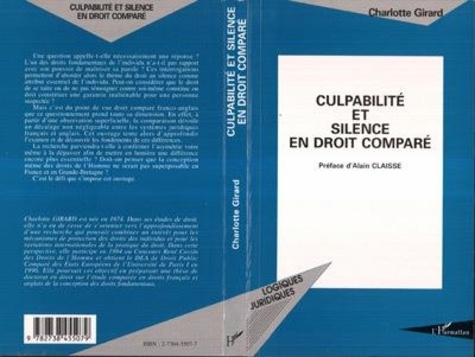 Emprunter Culpabilité et silence en droit comparé livre