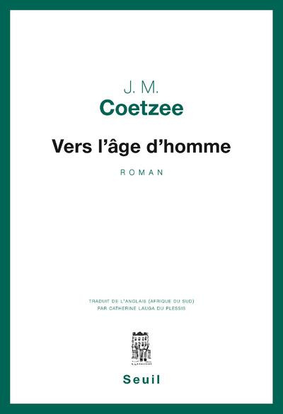 Emprunter Vers l'âge d'homme livre