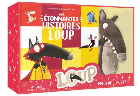 Emprunter Mes étonnantes histoires Loup. Coffret avec 1 peluche et 1 poster livre