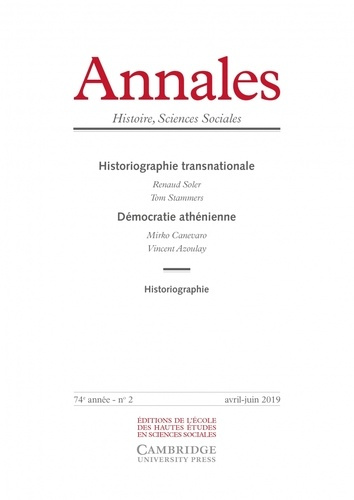 Emprunter Annales Histoire, Sciences Sociales N° 1, janvier 2020 : Economie, sensibilités et circulations au M livre