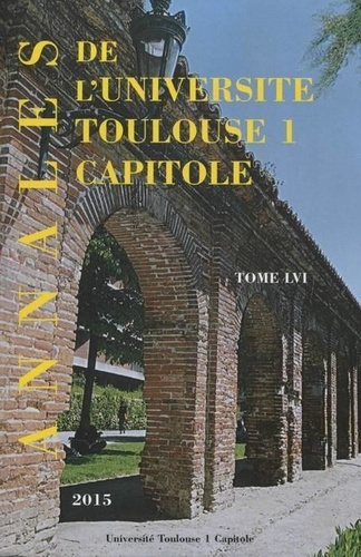 Emprunter ANNALES UT1 CAPITOLE 2015. TOME LVI livre
