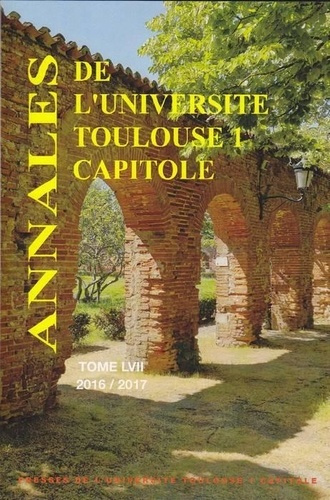Emprunter ANNALES UT1 CAPITOLE 2016-2017. TOME LVII livre