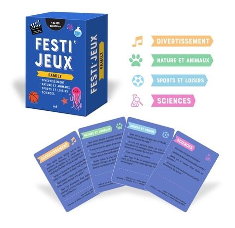 Emprunter FESTI'JEUX - FAMILY - PLUS DE 600 QUESTIONS POUR DES MOMENTS CONVIVIAUX ! livre
