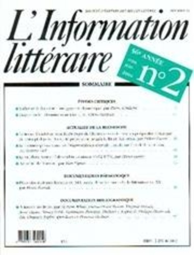 Emprunter Information Litteraire 2004 N°2 livre