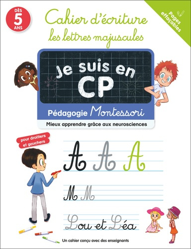 Emprunter Je suis en CP - Cahier d'écriture : les lettres majuscules. Pédagogie Montessori / Mieux apprendre g livre