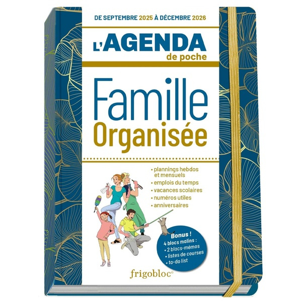 Emprunter L'agenda de poche bleu Famille organisée - Edition septembre 2025 - décembre 2026 livre