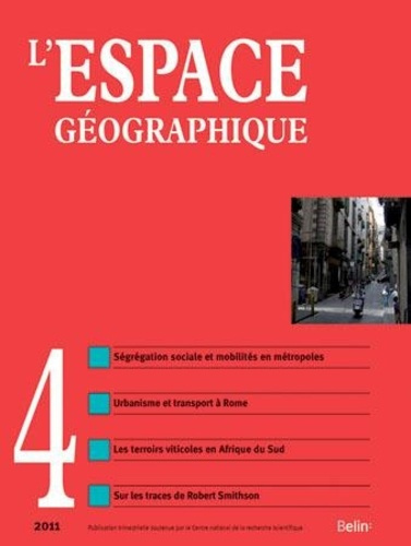 Emprunter L'Espace Géographique 2011-4.<SPAN>décembre 2011</SPAN> livre