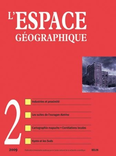 Emprunter L'ESPACE GEOGRAPHIQUE N 2 - JUIN-09 livre
