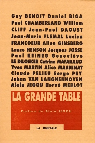 Emprunter La grande table. 18 2 poètes autour du monde livre