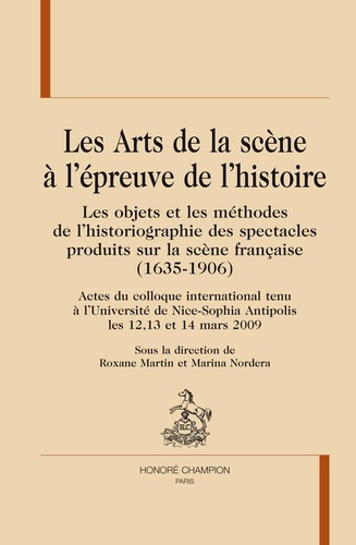 Emprunter LES ARTS DE LA SCENE A L'EPREUVE DE L'HISTOIRE livre