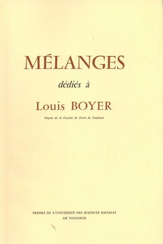 Emprunter MELANGES DEDIES A LOUIS BOYER livre