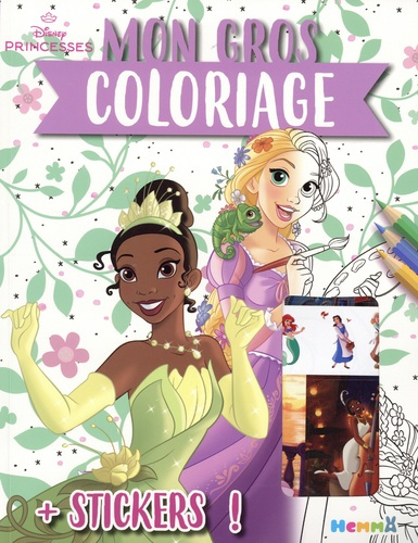 Emprunter Mon gros coloriage Disney Princesses. Avec des stickers ! livre