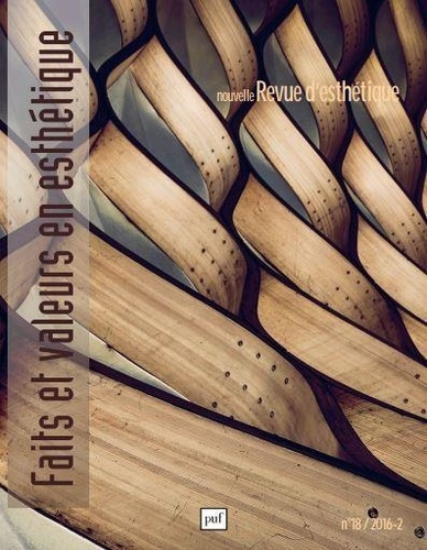Emprunter Nouvelle revue d'esthétique 2016, n° 18. Faits et valeurs en esthétique livre