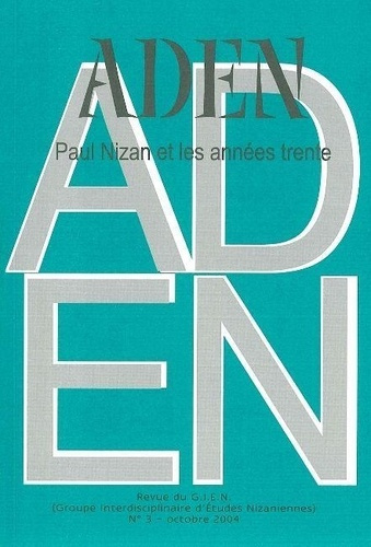 Emprunter Revue aden n 3 - paul nizan et les annees 30 n 3 livre