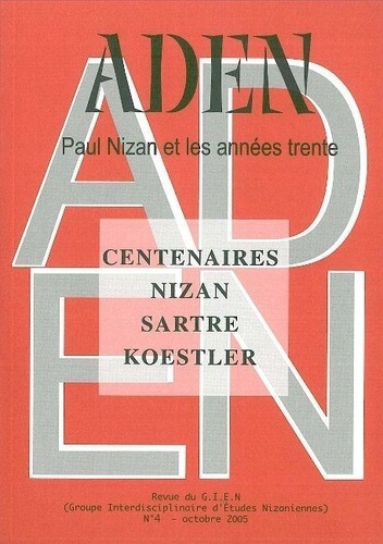 Emprunter Revue aden n 4 - paul nizan et les annees 30 n 4 livre