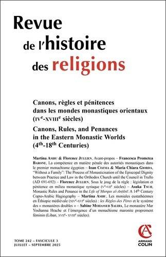 Emprunter Revue de l'histoire des religions Tome 242, N° 3 juillet - septembre 2015 livre