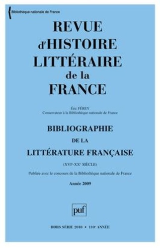 Emprunter RHLF 2010, Bibliographie 2009 livre